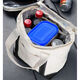Personalized Black Striped Insulated Lunch Tote Image 4 of 4